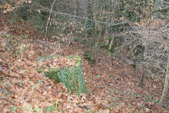 Nine Mile Point Colliery aerial ropeway tower foundations, December 2009